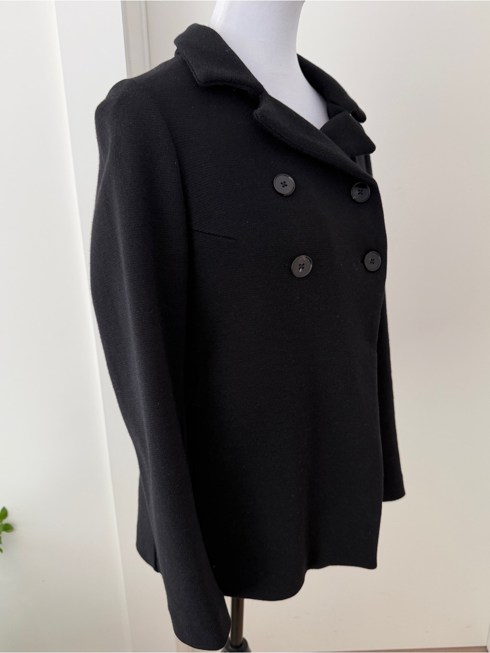 JIL SANDER Knit Wool Double Breasted Jacket Blazer Minimalist Quiet Luxury Chic - Picture 3 of 17